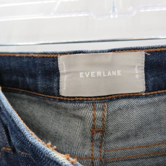 Everlane Womens Size 28 The Ankle Dark Blue Mid Rise Jeans Minimalist Denim - Picture 12 of 14